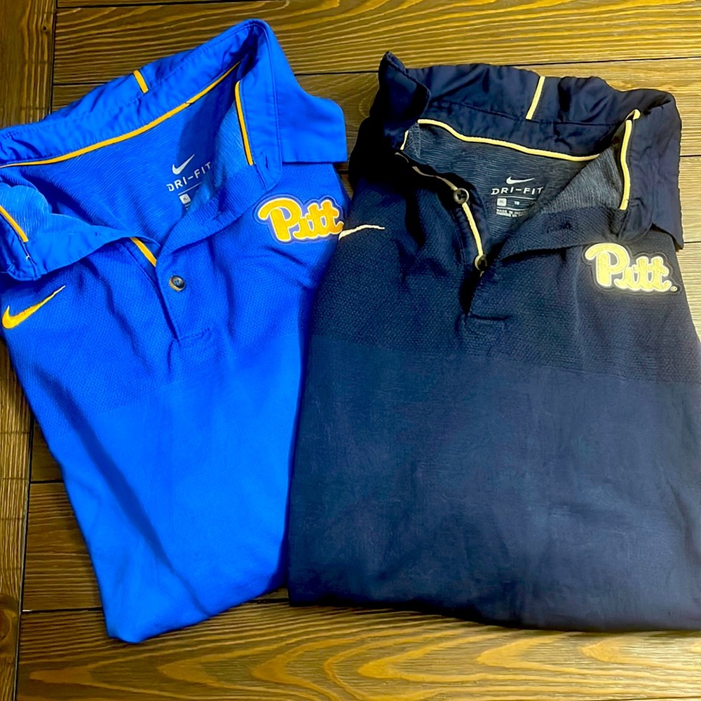 University of Pitt Nike collared shirts
